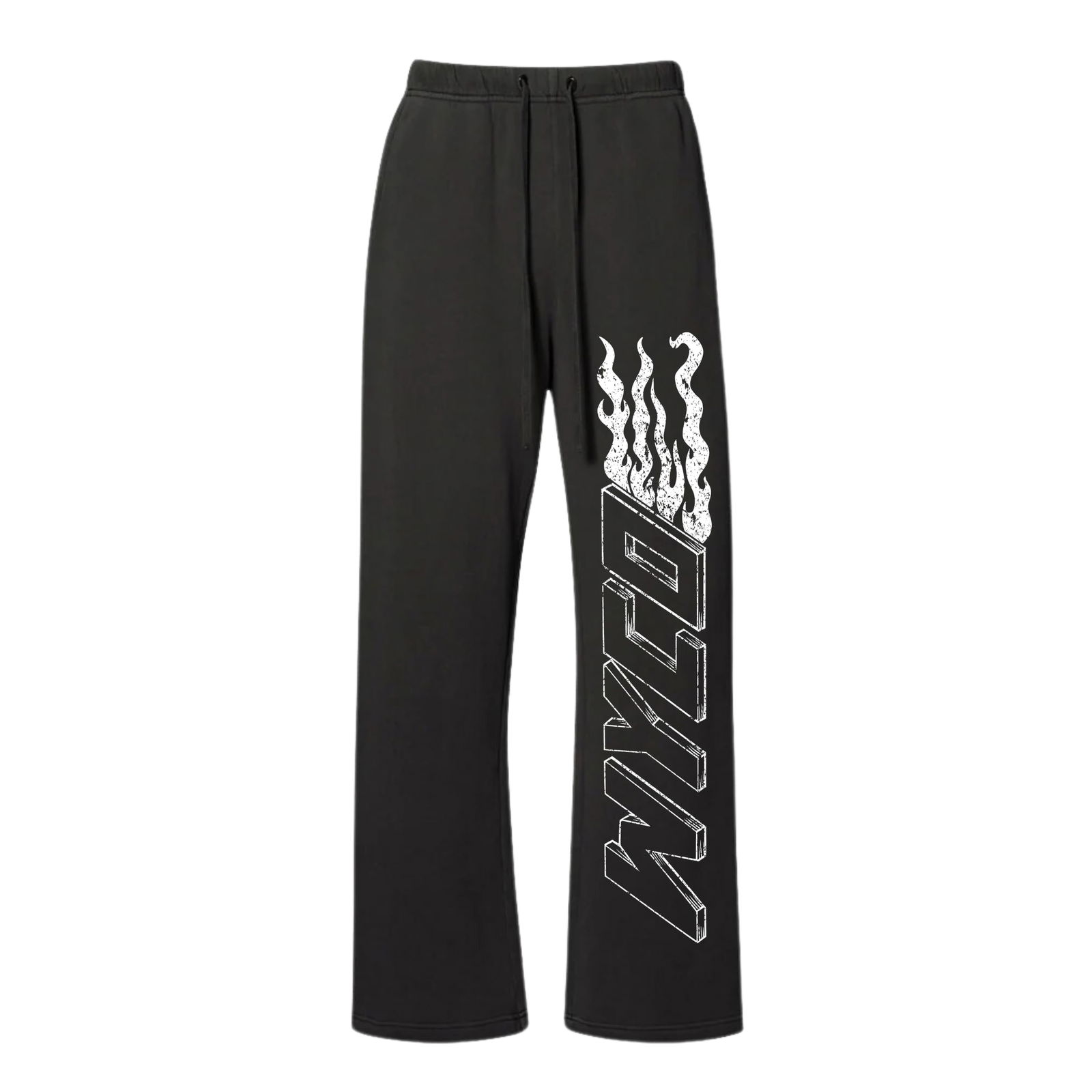 Vintage Inspired Organic Cotton Sweatpants in Black and White by WyCo Speed Demon (1 of 1)