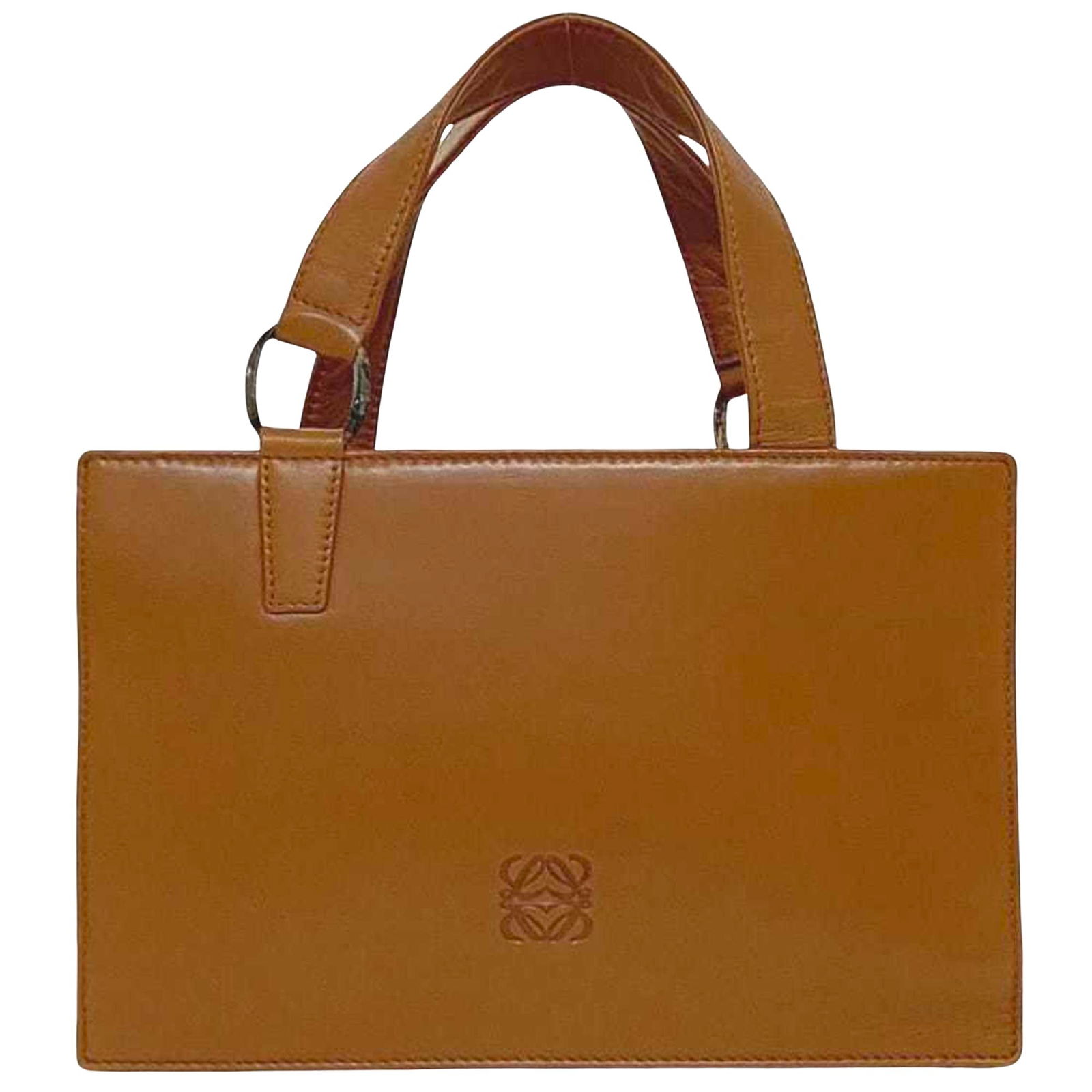 Brown leather handbag by Loewe Spain (1 of 11)