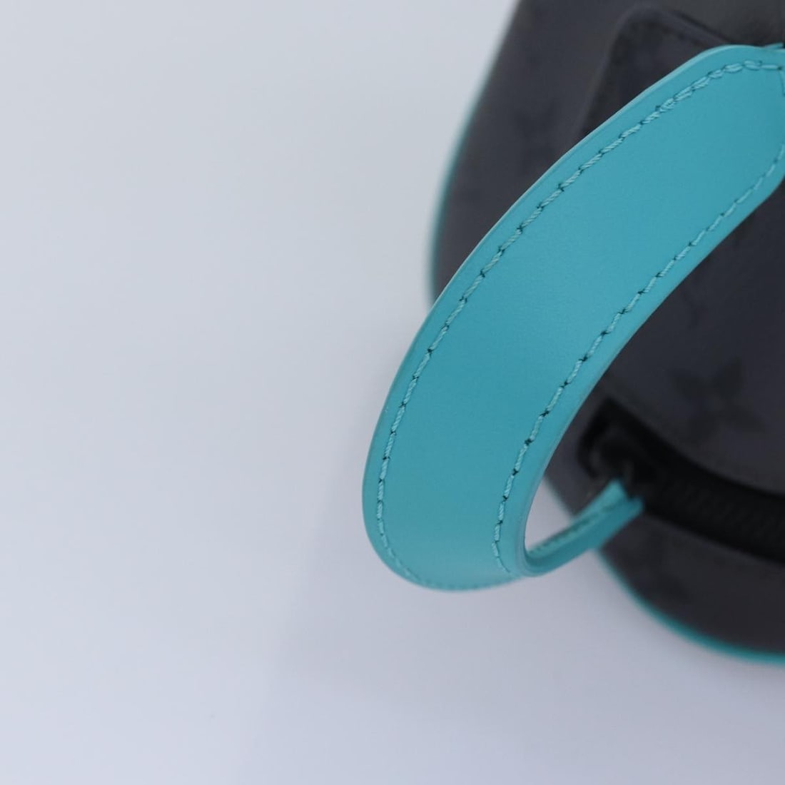 LOUIS VUITTON Monogram Eclipse Reverse Dopp Kit Bag Turquoise M11482 Authentic - 7