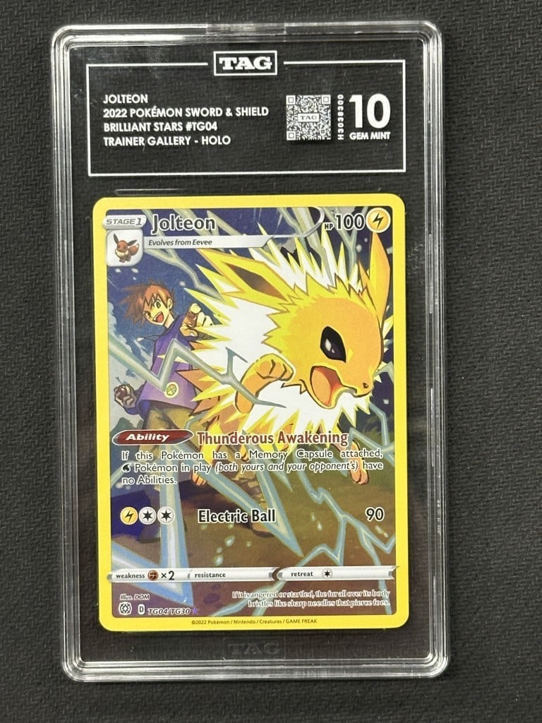 Jolteon Pokemon Brilliant Stars TAG 10 Trainer Gallery Card (1 of 2)