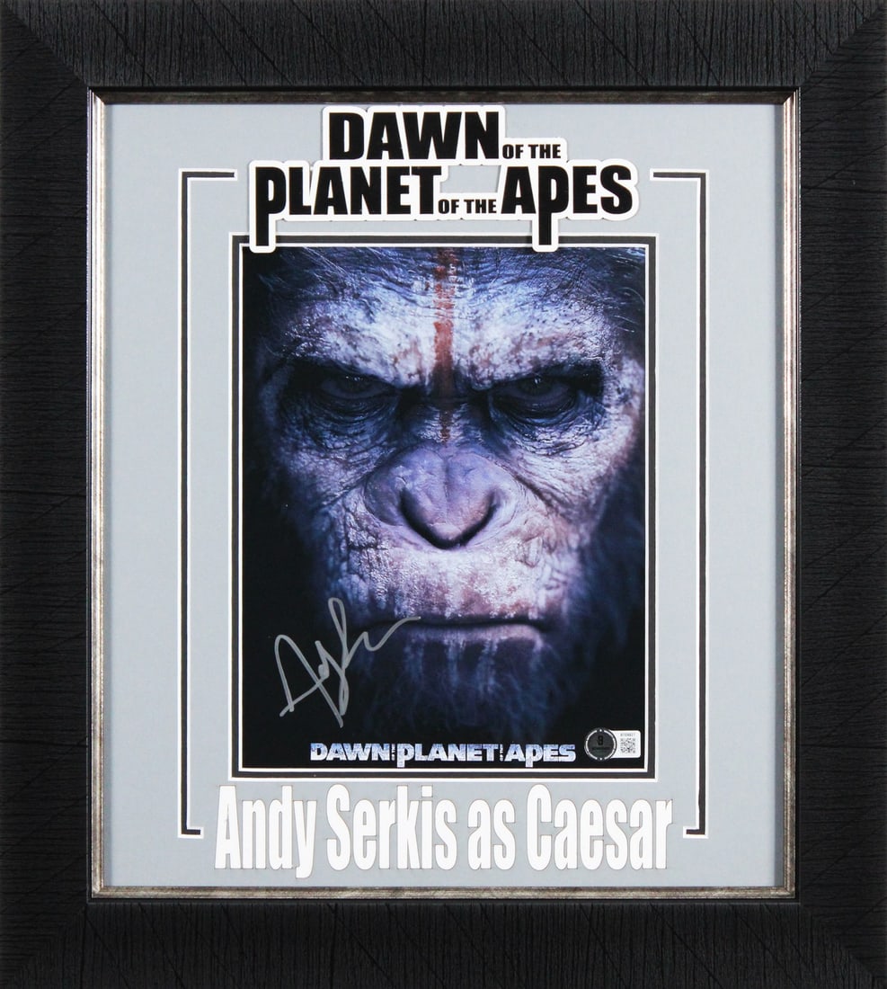 Andy Serkis Signed 8x10 Framed Photo Lord of the Rings Beckett Authenticated: Andy Serkis Signed 8x10 Framed Photo Lord of the Rings Beckett Authenticated This stunning 8x10 framed photograph features an authentic signature from Andy Serkis, renowned for his role in the epic fi