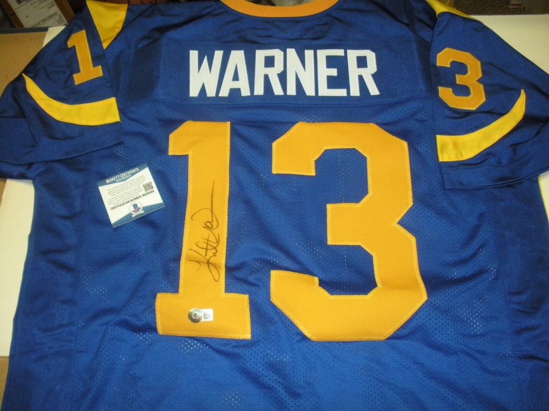Kurt Warner Signed Jersey St. Louis Rams Arizona Cardinals BAS Authenticated (1 of 4)