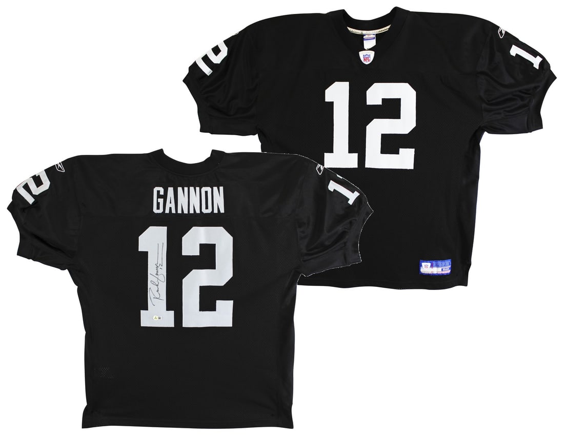 Signed Black Oakland Raiders Reebok Jersey Rich Gannon Beckett Authenticated (1 of 6)