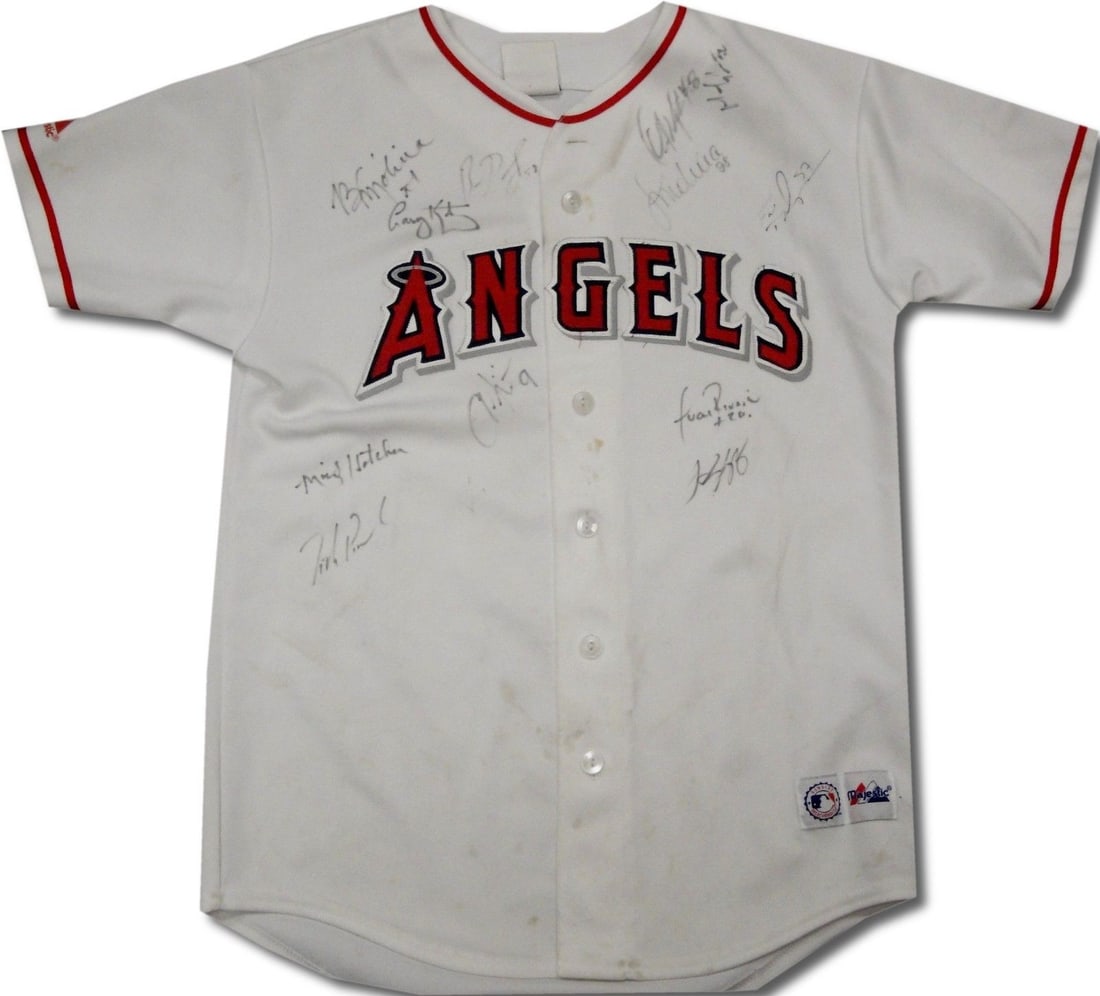 Anaheim Angels Multi Player Signed Jersey Casey Kotchman Molina Figgins Authenticated (1 of 4)