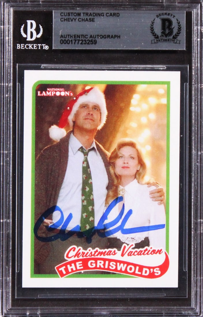 Chevy Chase Signed Trading Card National Lampoon Christmas Vacation Beckett Authenticated (1 of 2)