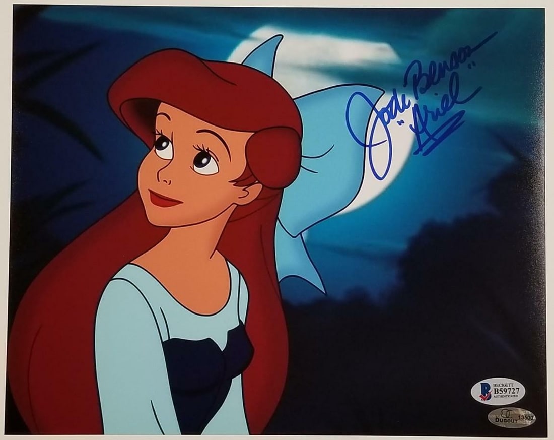 Jodi Benson Signed 8x10 Ariel Photograph Beckett Authenticated (1 of 3)