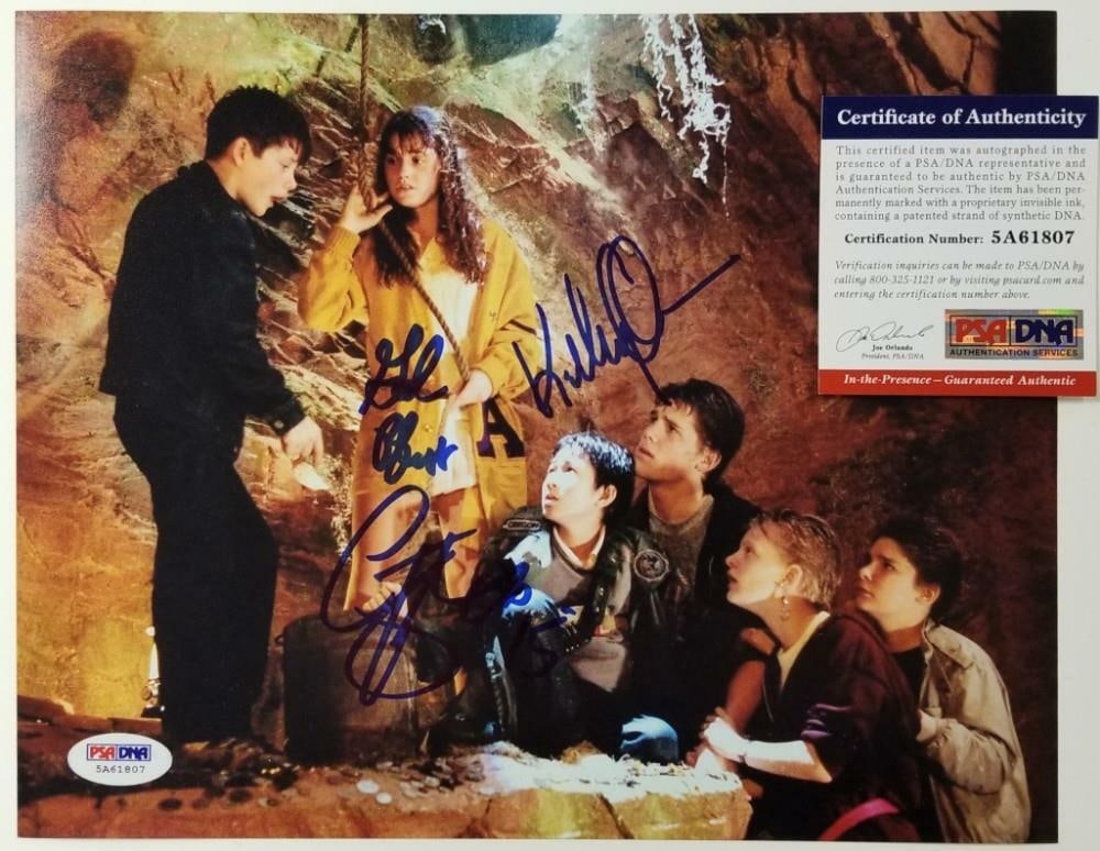 Goonies 8x10 photo autographed by Jonathan Ke Quan and Corey Feldman PSA DNA COA (1 of 1)