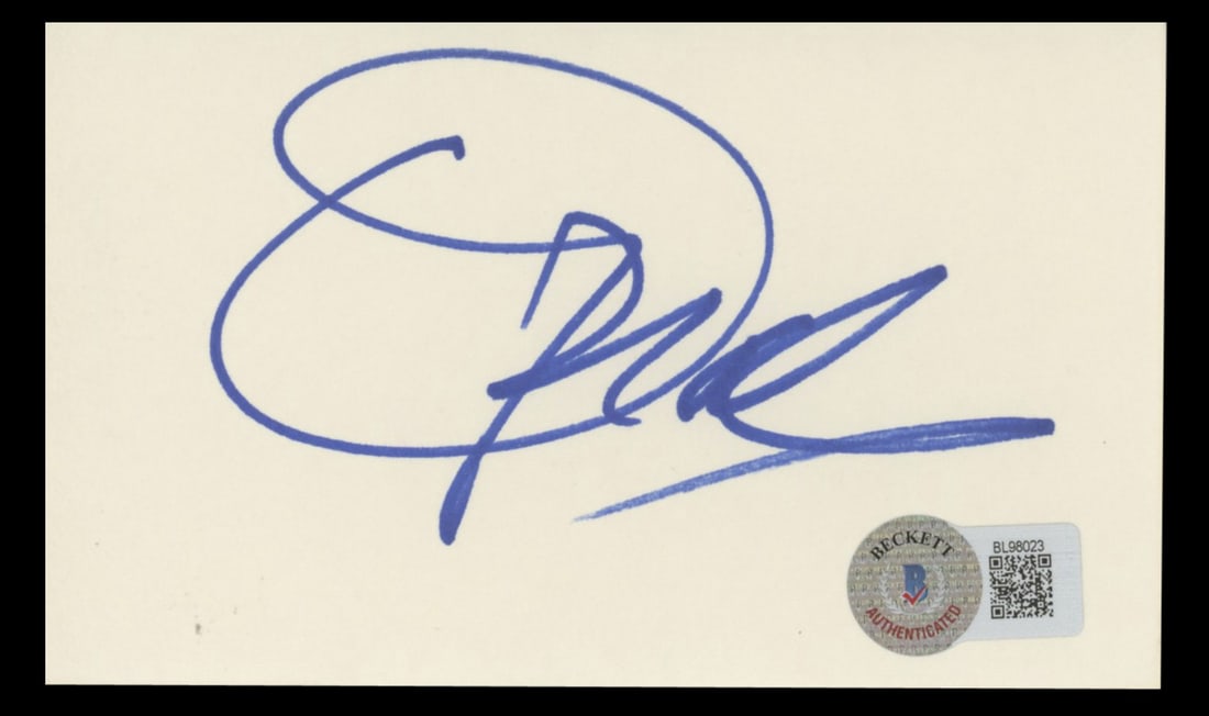 Oprah Winfrey Show Signed 3x5 Index Card BAS Authentic (1 of 1)