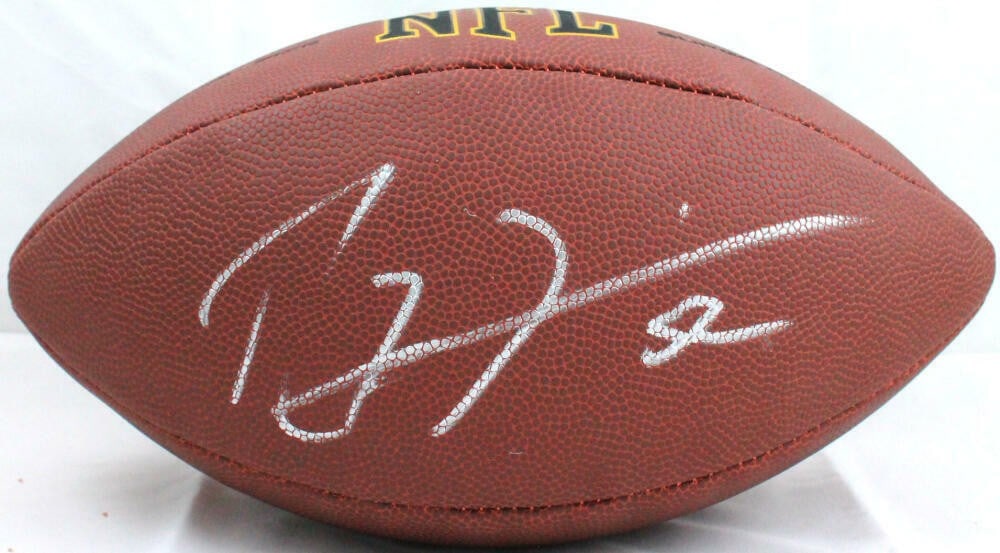Ray Lewis Autographed Baltimore Ravens NFL Football Beckett Certified (1 of 9)