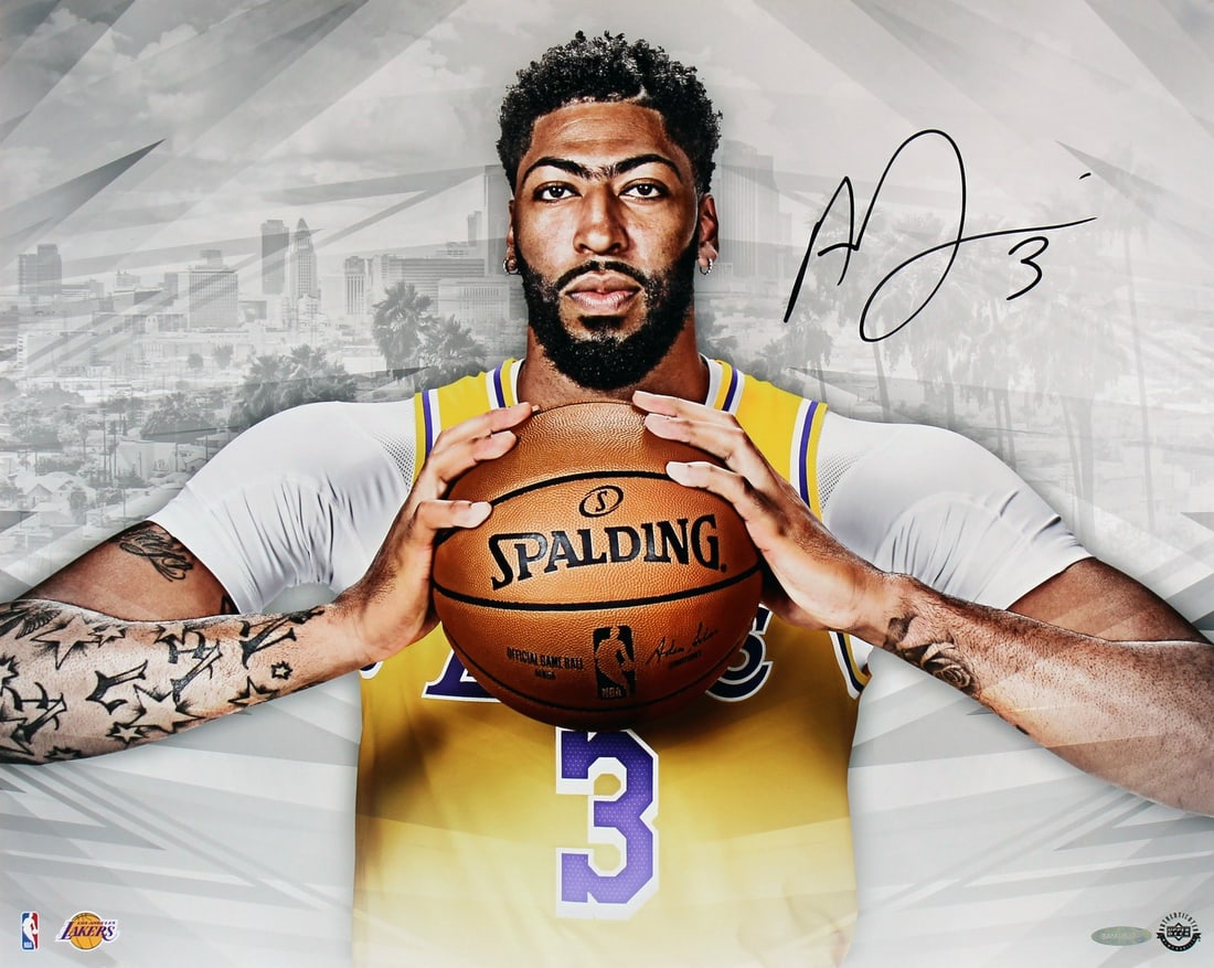Anthony Davis Signed 16x20 Lakers Photo with UDA Certification (1 of 3)