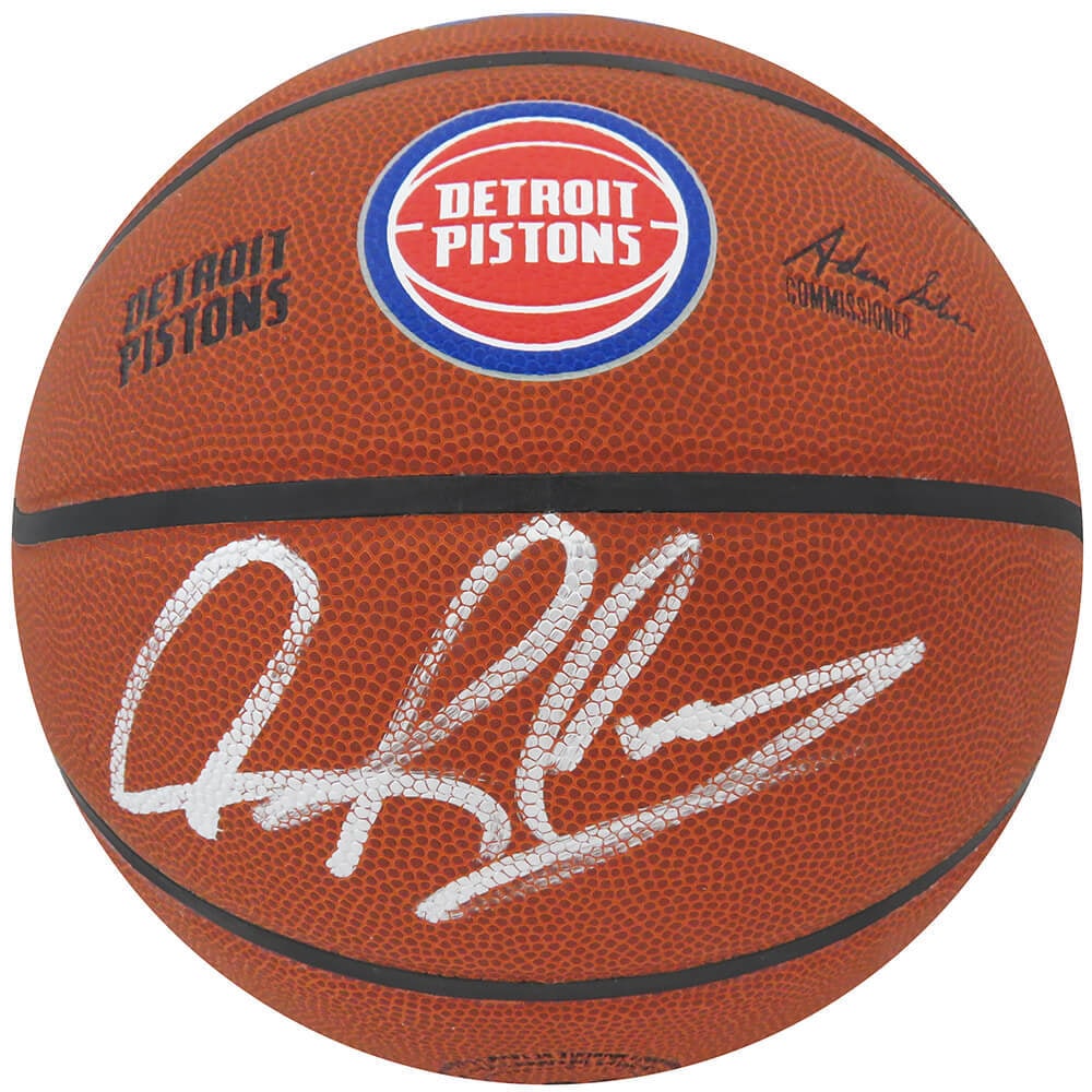 Dennis Rodman Signed Detroit Pistons NBA Basketball with Authenticity (1 of 1)
