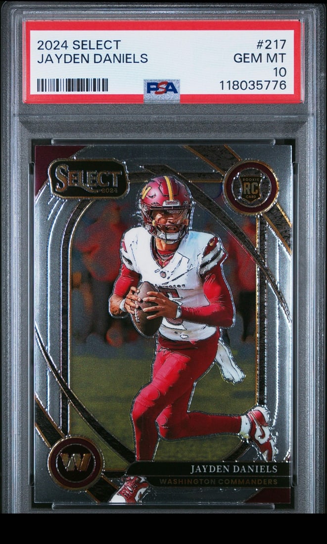 2024 Panini Select Jayden Daniels Rookie Card PSA 10 NFL (1 of 2)