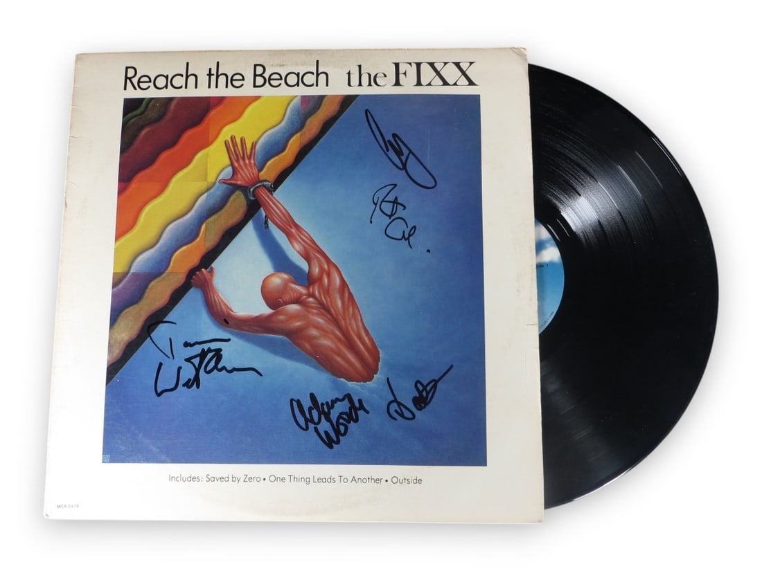 The Fixx Band Autographed Album Cover Beckett Authenticated (1 of 4)
