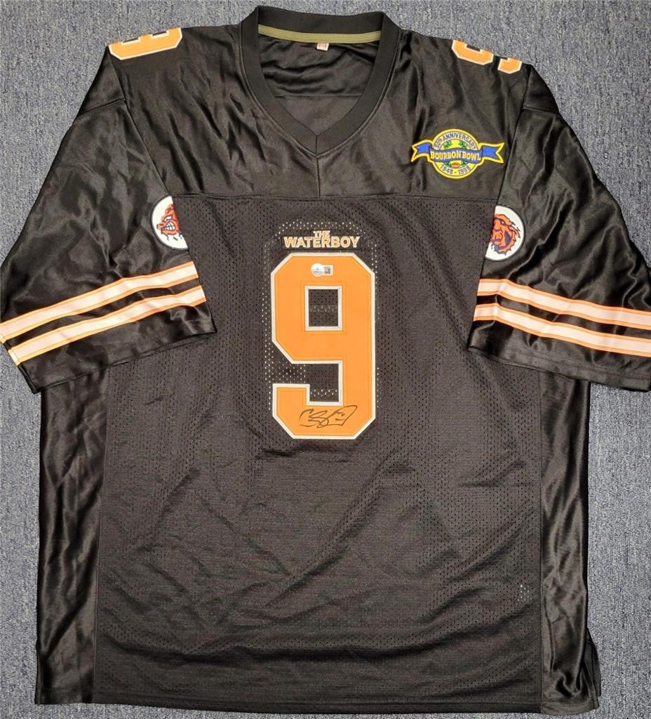 Waterboy Bobby Boucher Jersey Autographed by Adam Sandler with Beckett COA (1 of 6)