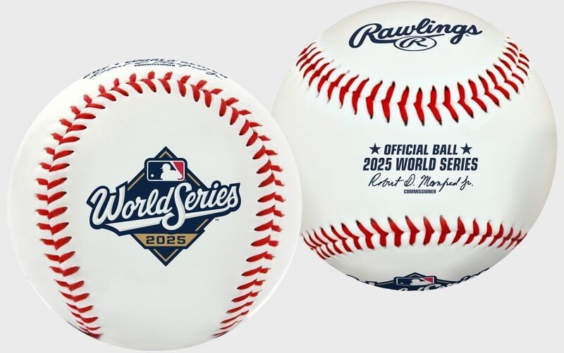 Set of 12 Rawlings 2025 Replica World Series Baseballs JSA Authenticated: Set of 12 Rawlings 2025 Replica World Series Baseballs JSA Authenticated This is a set of 12 official replica 2025 World Series baseballs by Rawlings, designed for Major League Baseball. The baseballs