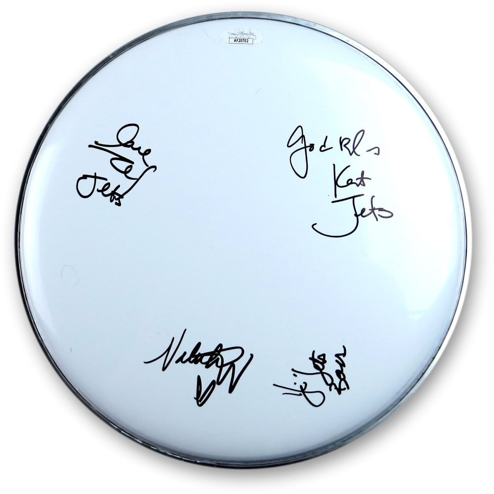 The Jets Band 10" Autographed Drumhead JSA Authenticated (1 of 3)