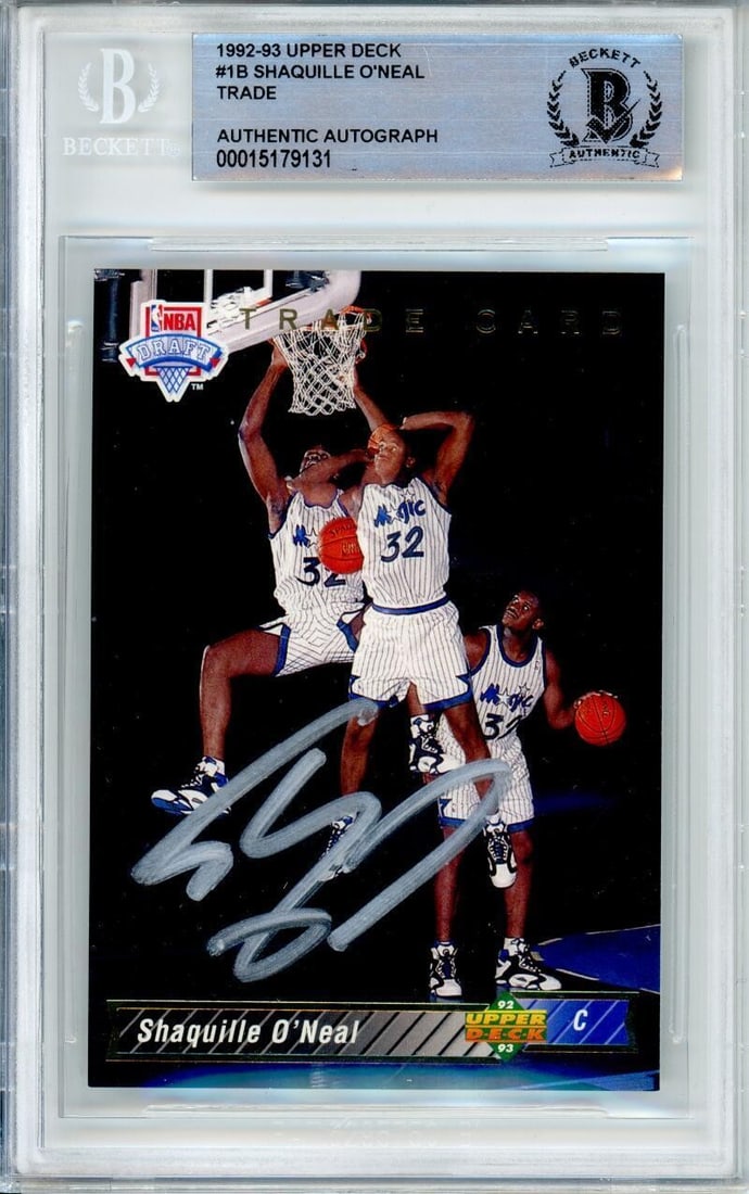 1992-93 Upper Deck Shaquille O'Neal RC Autograph BGS 10 Orlando Magic (1 of 6)