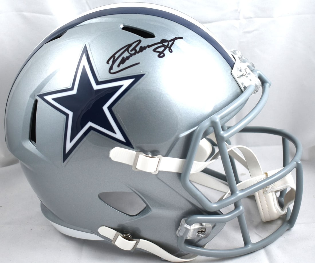 Drew Pearson Signed Dallas Cowboys Speed Helmet Beckett Authenticated (1 of 5)