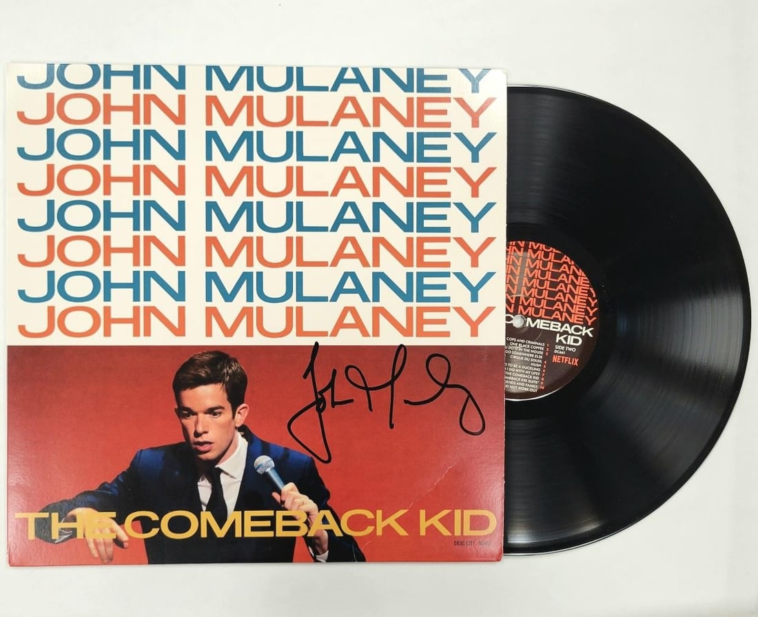 John Mulaney Signed The Comeback Kid Vinyl Cover Beckett Authenticated (1 of 5)