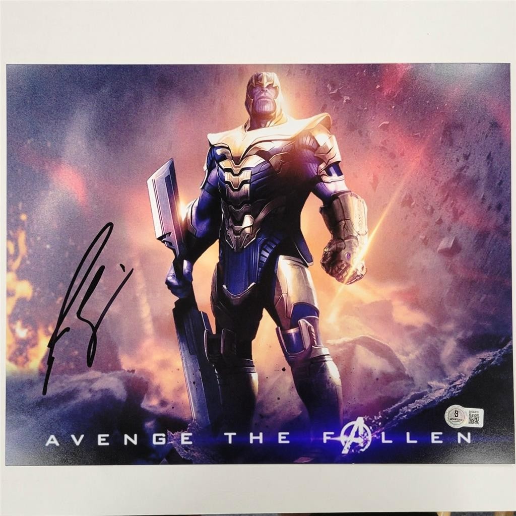 11x14 Thanos Photograph Signed by Josh Brolin Marvel Avengers Beckett Authenticated (1 of 2)