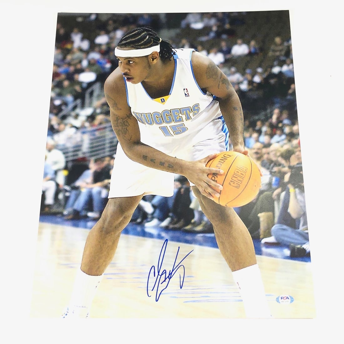 Carmelo Anthony Signed 16x20 Photo PSA/DNA Knicks Nuggets: Carmelo Anthony Signed 16x20 Photo PSA/DNA Knicks Nuggets This is a professionally printed 16x20 photograph featuring Carmelo Anthony, a renowned player in the NBA, known for his time with the New Yor
