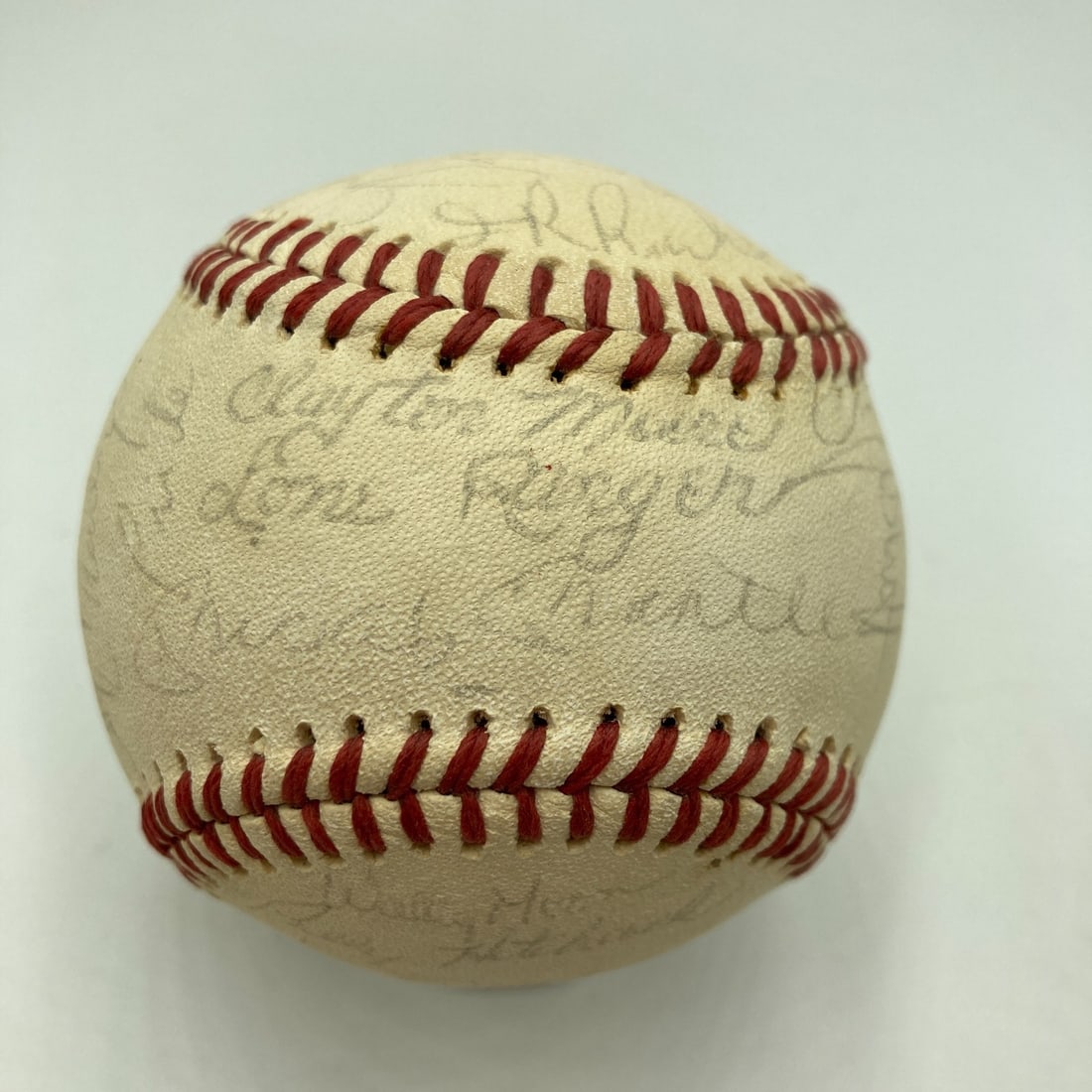 Mickey Mantle Joe DiMaggio Multi Signed Baseball Beckett COA (1 of 14)