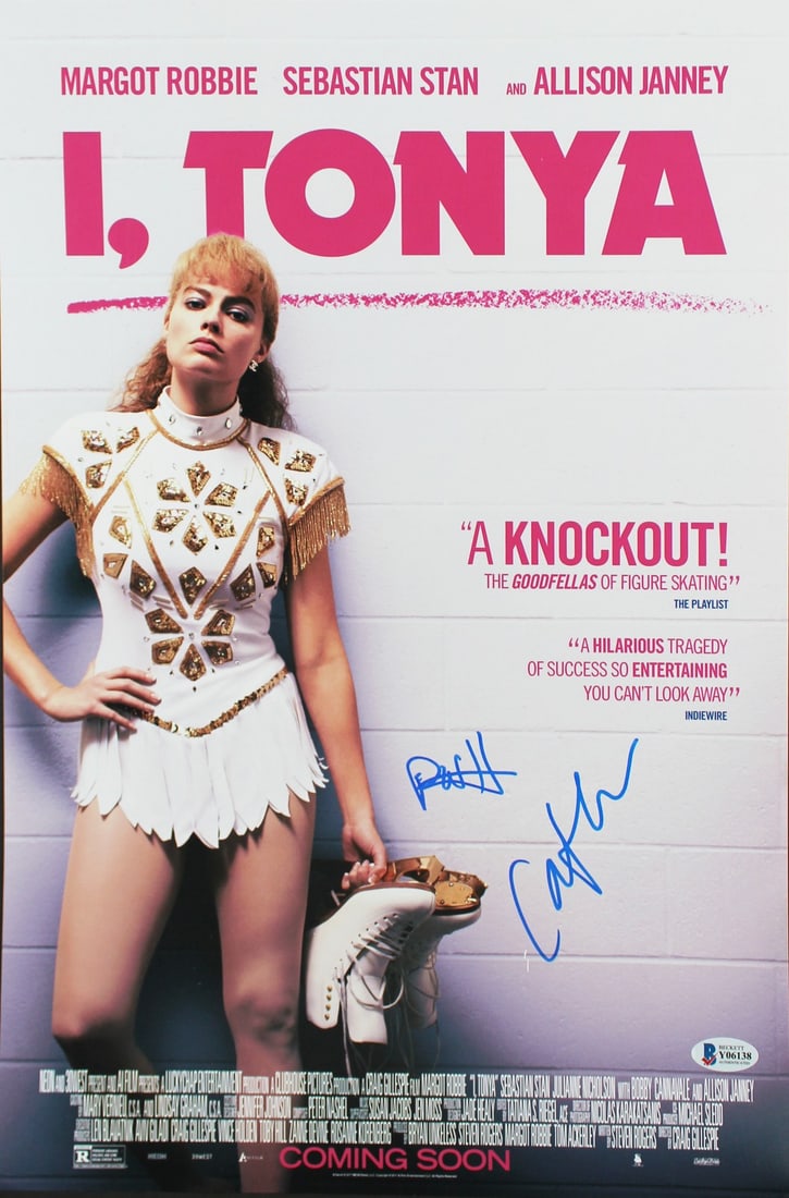 I, Tonya Autographed 12x18 Photo by Paul Walter Hauser & Caitlin Carver BAS Certified: I, Tonya Autographed 12x18 Photo by Paul Walter Hauser & Caitlin Carver BAS Certified This is an autographed 12x18 photograph featuring Paul Walter Hauser and Caitlin Carver from the film 'I, Tonya'.