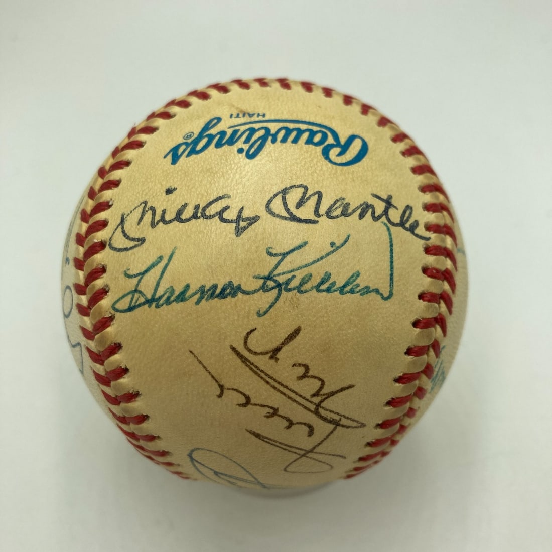 Mickey Mantle Ted Williams Multi Signed Baseball with JSA COA (1 of 9)