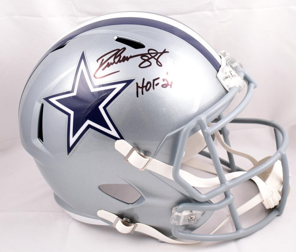 Drew Pearson Signed Dallas Cowboys Full Size Helmet Beckett Authenticated (1 of 5)