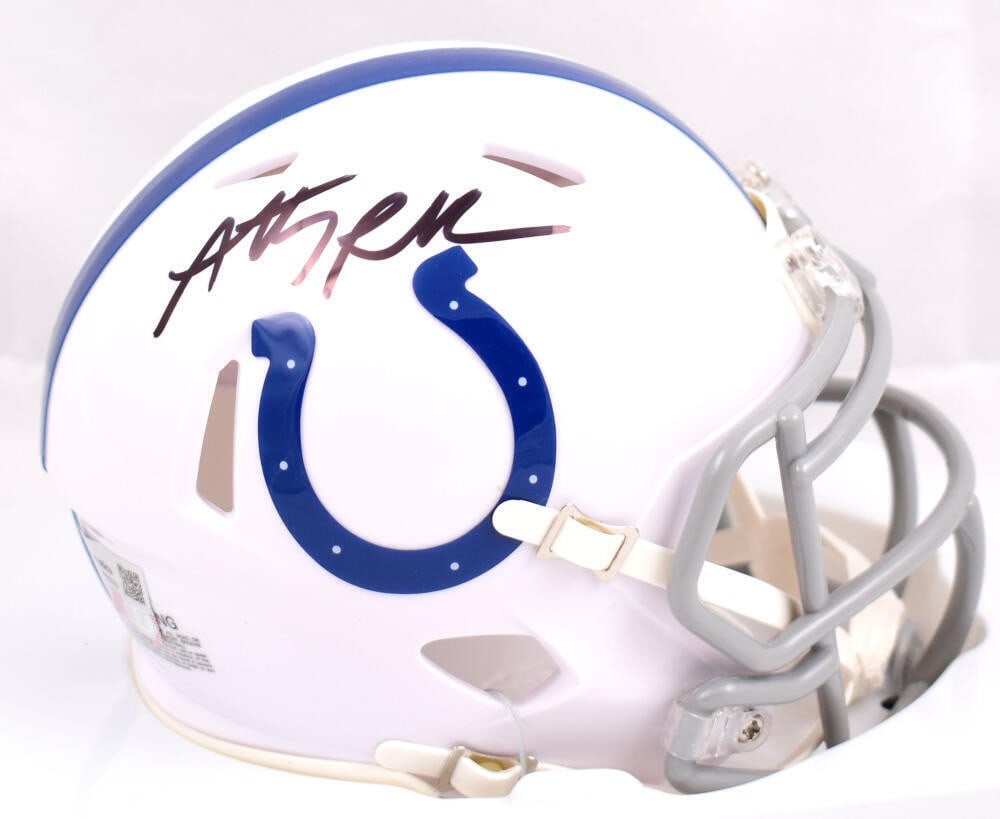 Anthony Richardson Signed Colts Speed Mini Helmet with Fanatics Authentication (1 of 9)