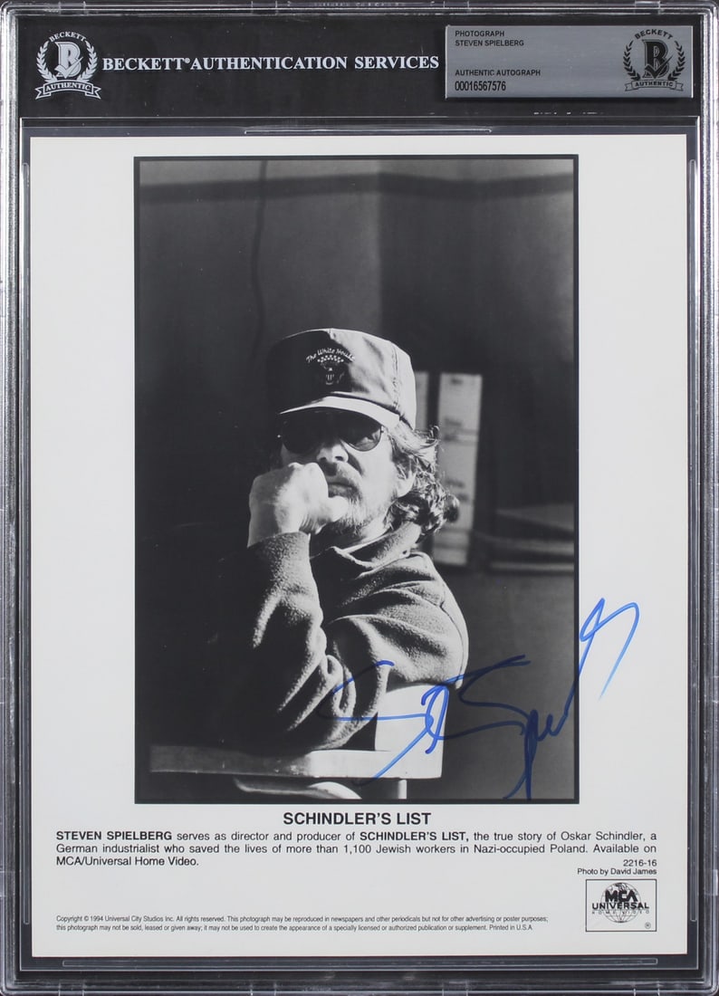 Stephen Spielberg Signed Schindler's List 8x10 Photo BAS Authenticated (1 of 5)