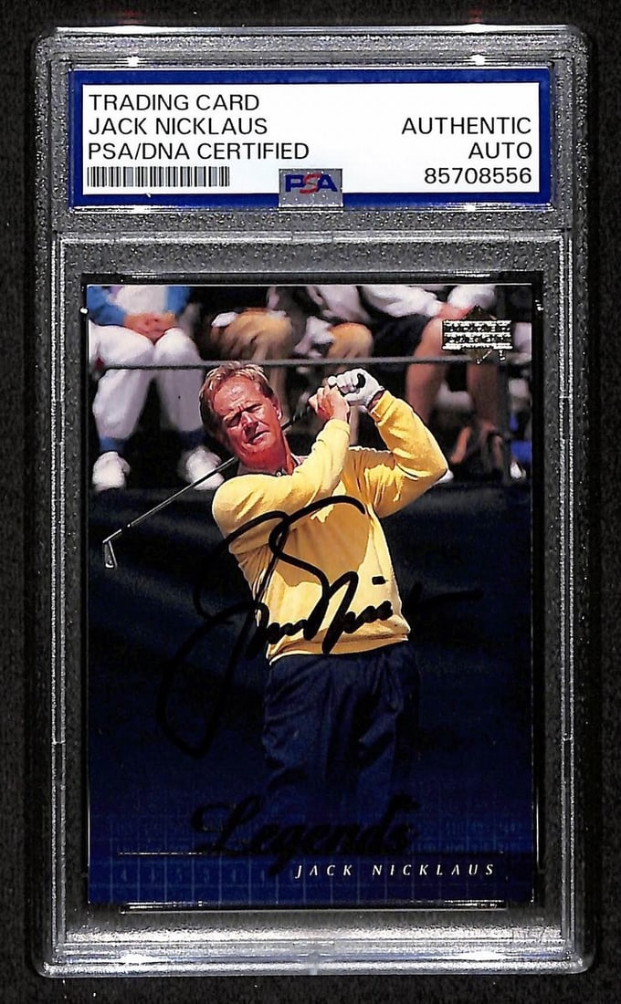 Jack Nicklaus 2001 Upper Deck Card 53 PSA DNA Authenticated Autograph (1 of 2)