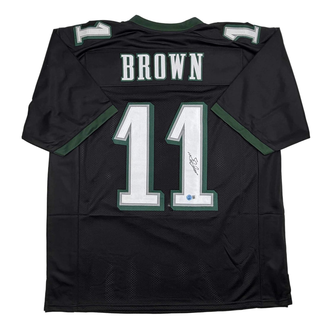 AJ Brown Autographed Philadelphia Eagles Black Jersey PSA/DNA COA (1 of 4)