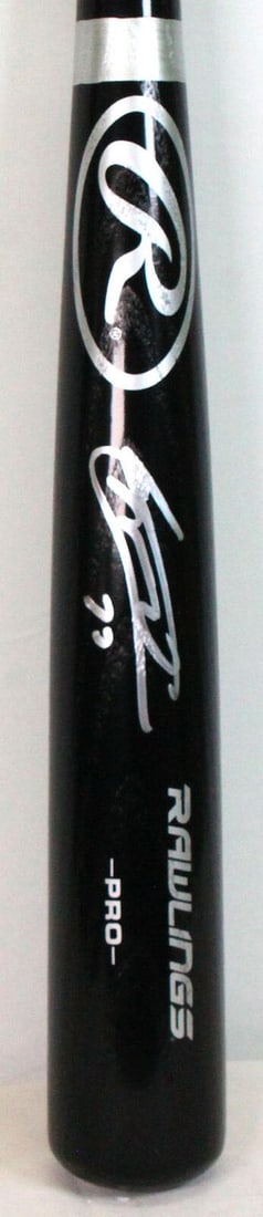 Vladimir Guerrero Jr. Signed Black Rawlings Baseball Bat Beckett Holo (1 of 2)