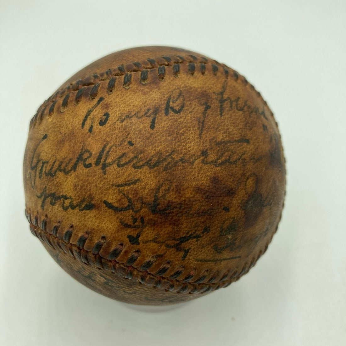 Rare Lefty George Signed 1915 Official National League Baseball (1 of 7)