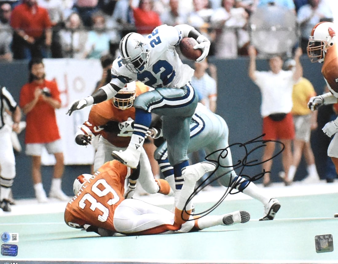 Emmitt Smith Signed Dallas Cowboys 16x20 Photo Beckett Hologram (1 of 2)