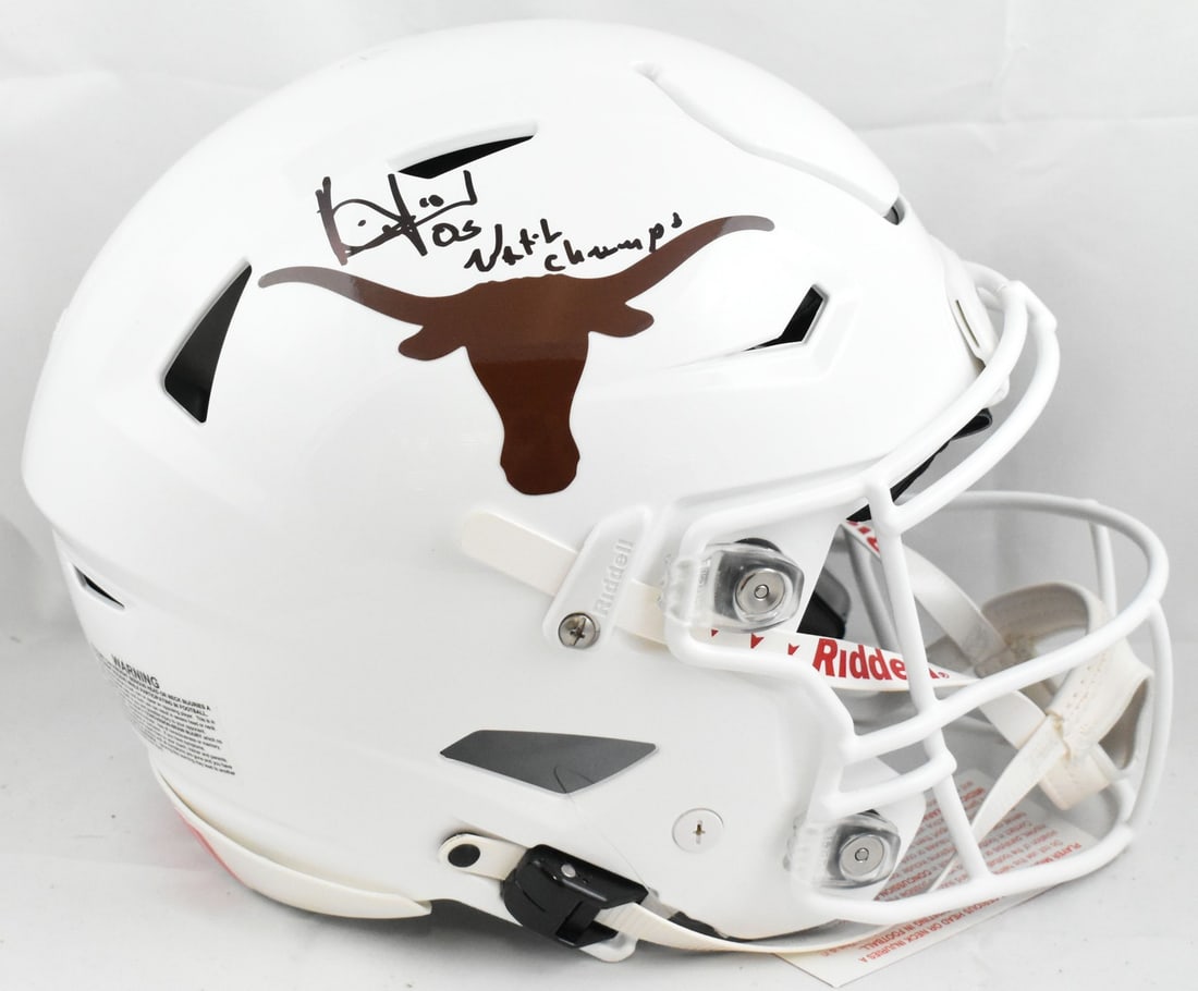 Vince Young Autographed Texas Longhorns Full Size SpeedFlex Helmet 2005 Champions Beckett (1 of 5)