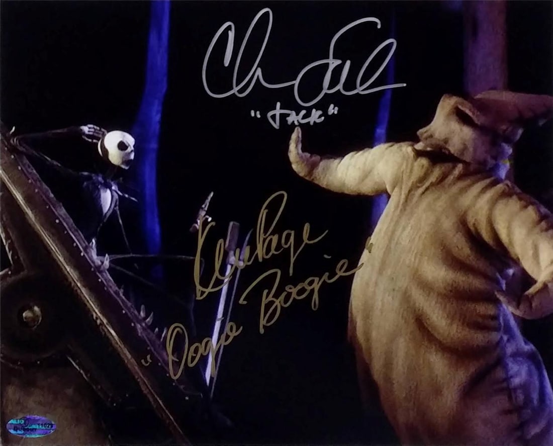 Signed Chris Sarandon Ken Page 8x10 Nightmare Before Christmas Photo: Signed Chris Sarandon Ken Page 8x10 Nightmare Before Christmas Photo This is an original 8x10 photograph from the beloved movie "Nightmare Before Christmas," featuring the signatures of Chris Sarandon