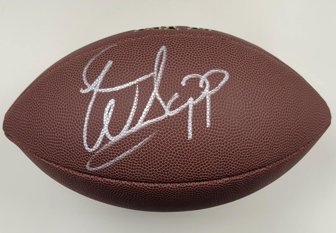 Warren Sapp Signed NFL Football Replica Tampa Bay Buccaneers Beckett Authenticated (1 of 4)