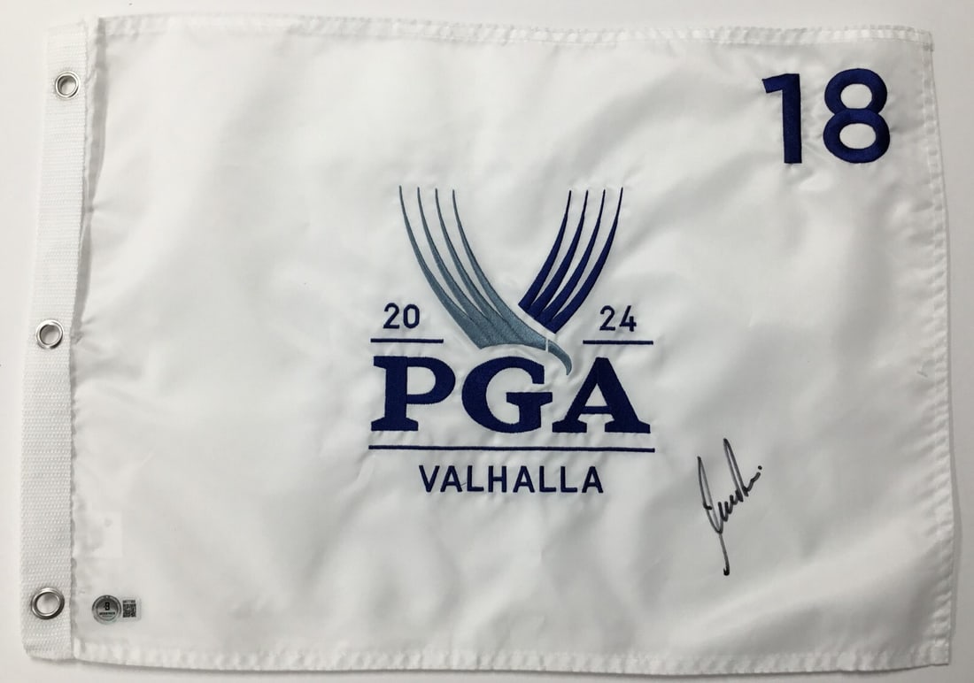 Nick Price Signed 2024 PGA Valhalla #18 Pin Flag Beckett Authenticated (1 of 4)