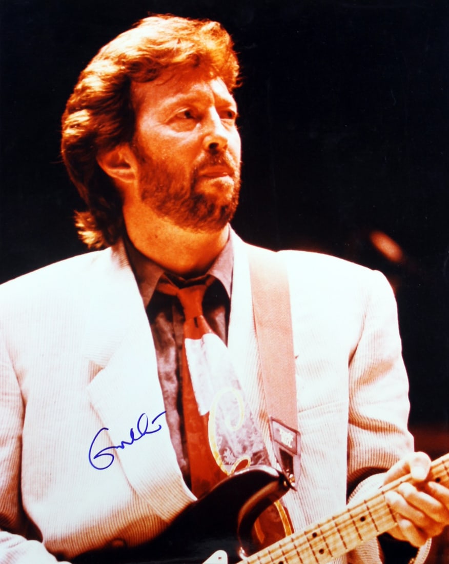 Eric Clapton Signed 16X20 Photo Vintage Signature JSA Certified: Eric Clapton Signed 16X20 Photo Vintage Signature JSA Certified This is an original, authentic 16x20 photo personally signed by music legend Eric Clapton. The signature is vintage, making this piece a