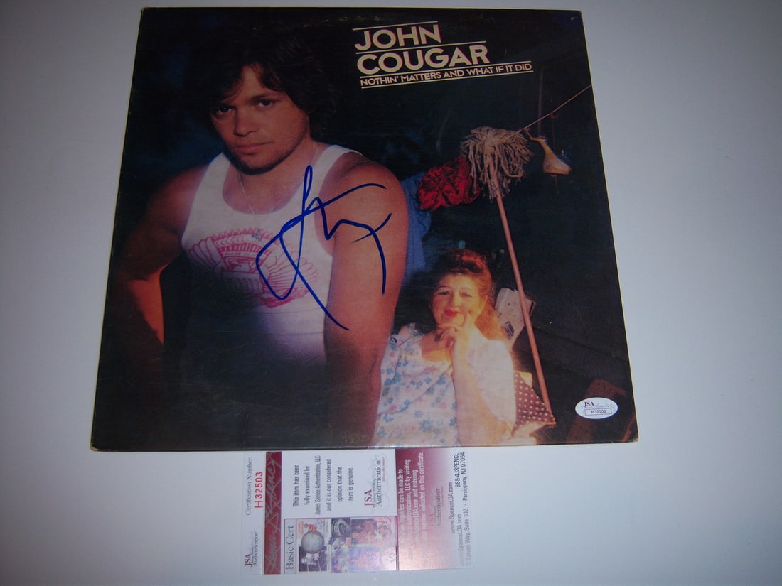 John Cougar Mellencamp Signed LP Nothing Matters JSA COA (1 of 1)