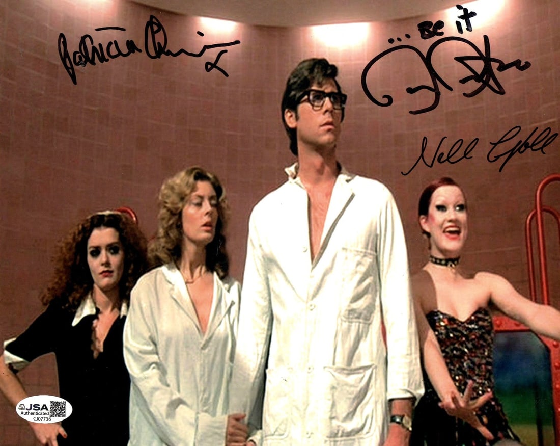 Rocky Horror Picture Show 8x10 Signed Photo Quinn Bostwick Campbell JSA Authenticated: Rocky Horror Picture Show 8x10 Signed Photo Quinn Bostwick Campbell JSA Authenticated This is an original 8x10 photograph from the Rocky Horror Picture Show, autographed by Patricia Quinn, Barry Bostw