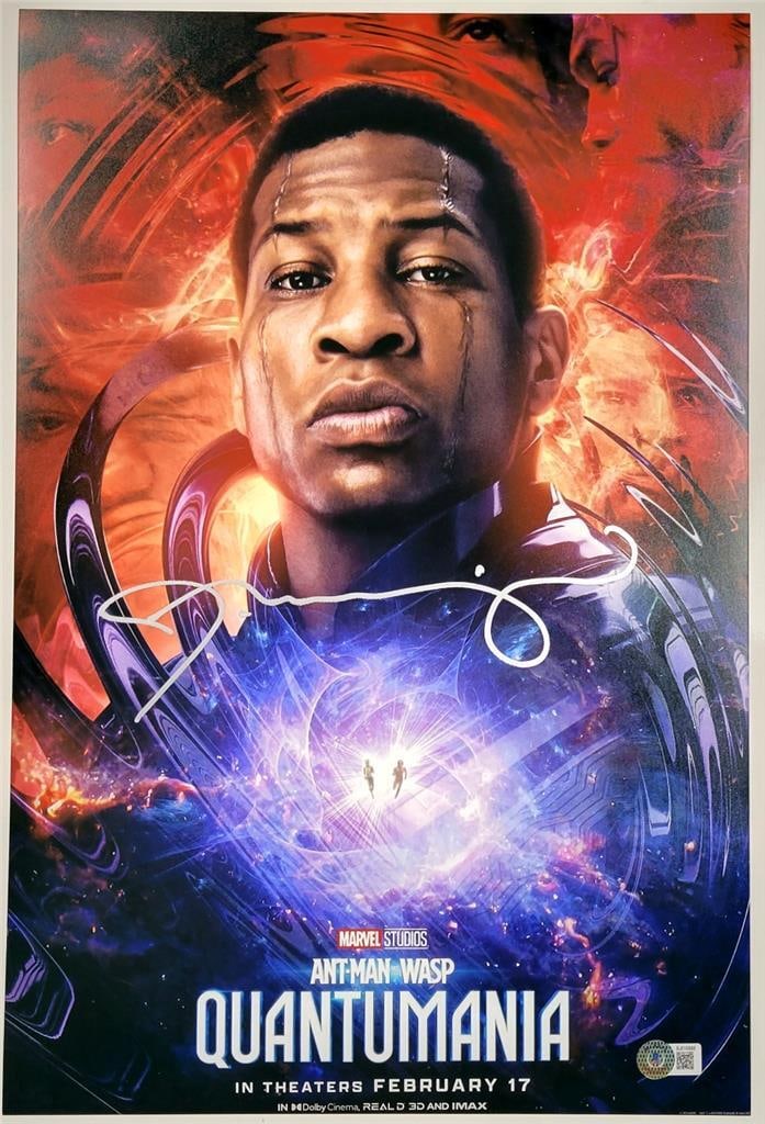 Jonathan Majors Autographed 12x18 Kang Photo Beckett Authenticated Ant-Man (1 of 3)