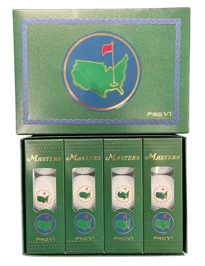 2025 Masters Augusta National Pro V1 Gold Ball Set 12 Count PPC Authenticated (1 of 1)