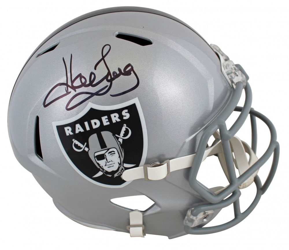 Howie Long Oakland Raiders Signed Full Size Speed Helmet BAS Authenticated (1 of 3)