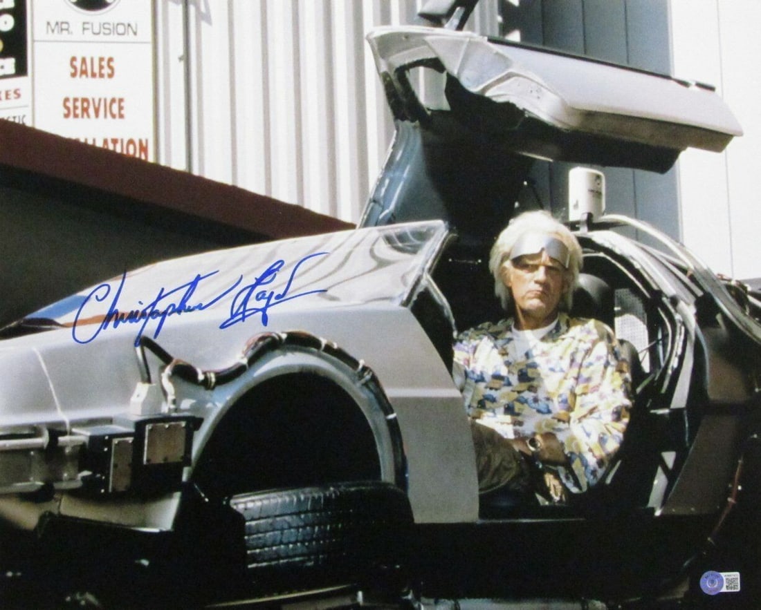 Christopher Lloyd Back to the Future Signed 16x20 Photo BAS Authenticated (1 of 3)