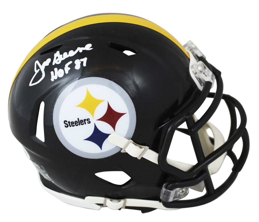 Joe Greene Pittsburgh Steelers Signed Speed Mini Helmet HOF 87 BAS Authenticated (1 of 5)