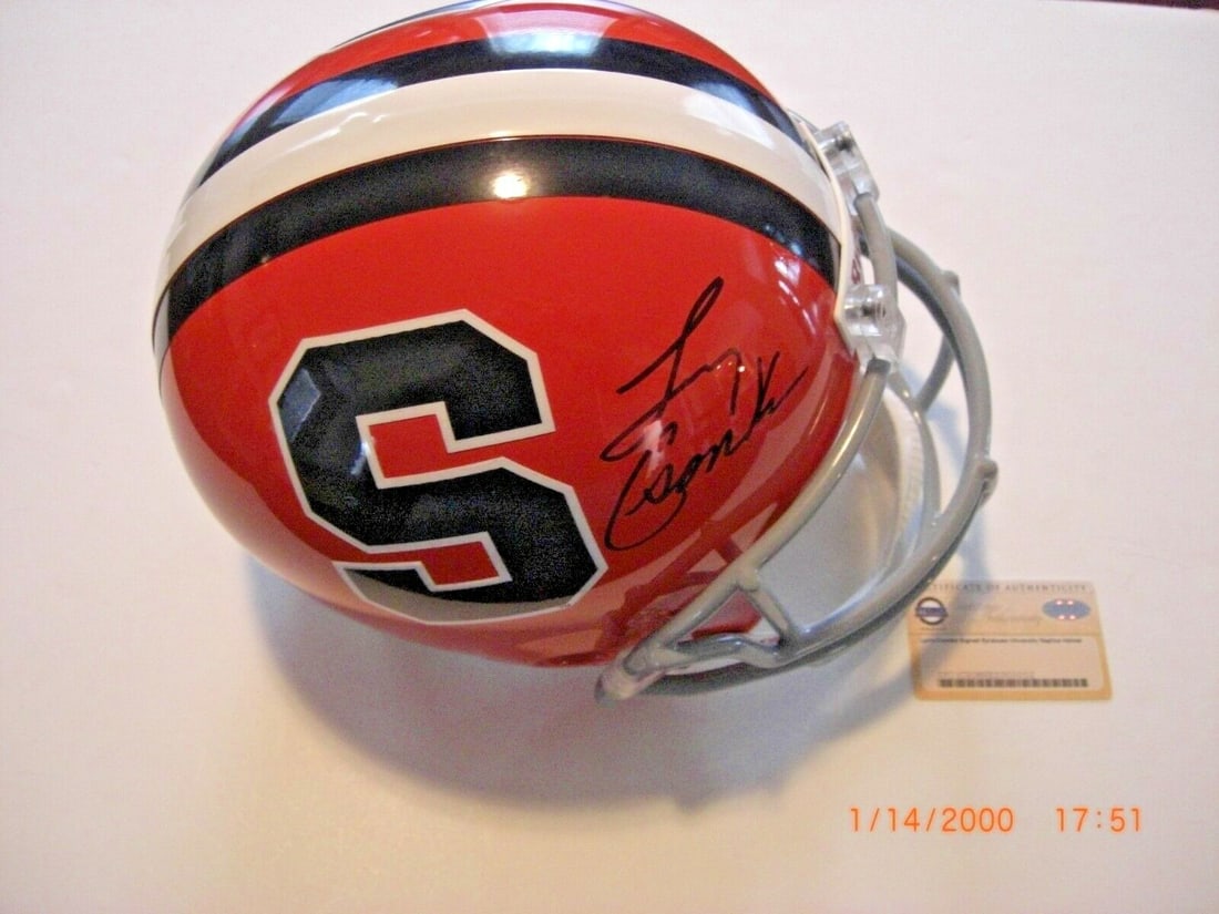 Larry Csonka Signed Syracuse Orangeman Replica Helmet with COA (1 of 1)