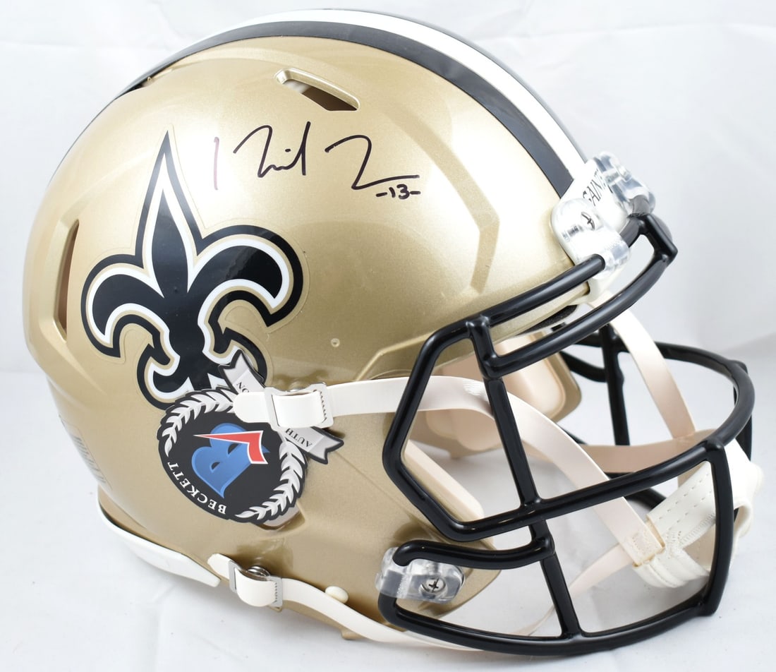 New Orleans Saints Full Size Speed Helmet Signed by Michael Thomas with Beckett Auth (1 of 6)
